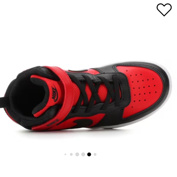 Nike Kids' Court Borough Mid 2 - Red and Black, Size 2Y, Unisex- worn once! - Picture 7 of 16